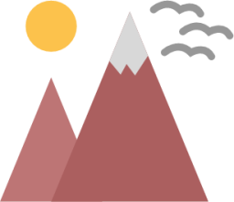 mountains landscape icon