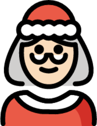 Mrs. Claus: light skin tone emoji