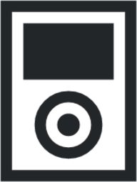 multimedia player ipod mini blue icon