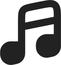 Music fill icon