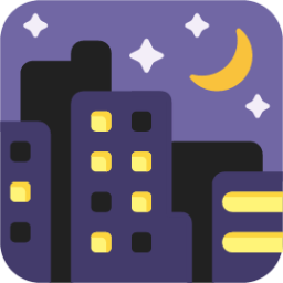 night with stars emoji