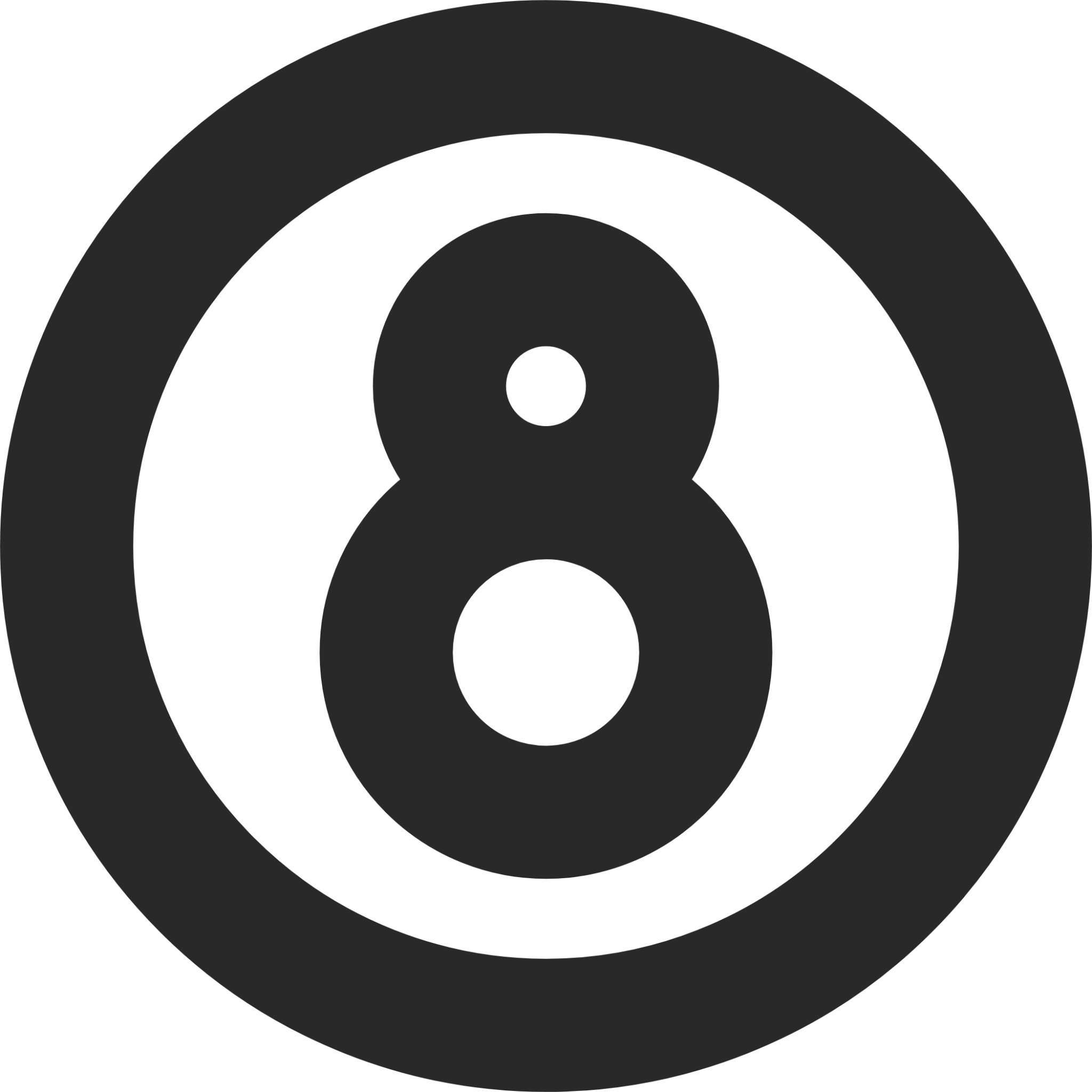 number 8 circle icon