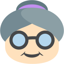 older woman tone 1 emoji