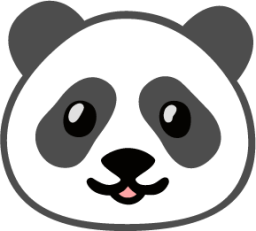 panda face emoji