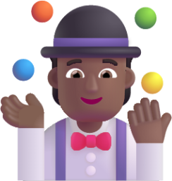 person juggling medium dark emoji