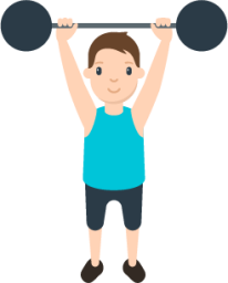 person lifting weights emoji