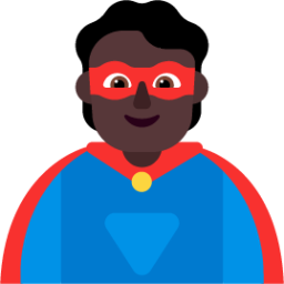 person superhero dark emoji