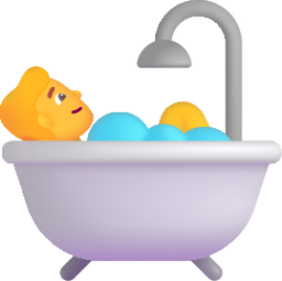 person taking bath default emoji