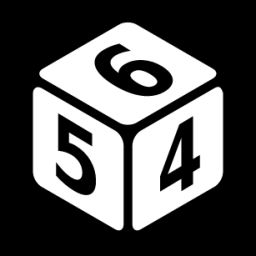 perspective dice six icon