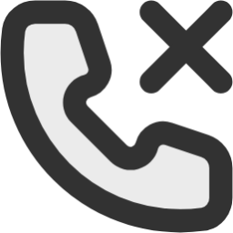 phone missed call icon