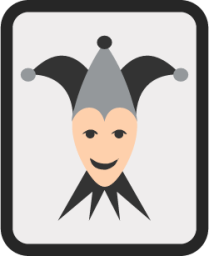 playing card black joker emoji