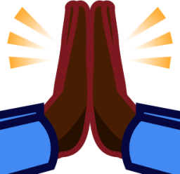 pray (black) emoji