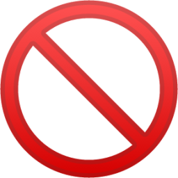 prohibited emoji