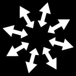 radial balance icon