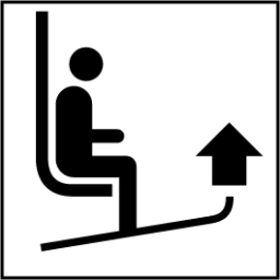 raise ski tips icon