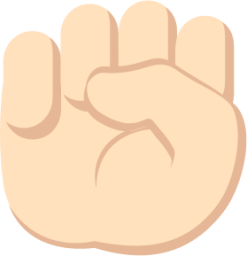 raised fist tone 1 emoji