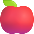 red apple emoji