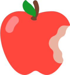 red apple emoji