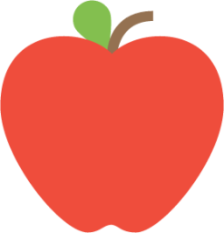 red apple emoji