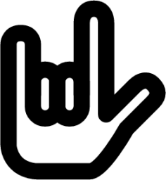 rock gesture icon