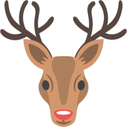 Rudolph the Red-Nosed Reindeer emoji