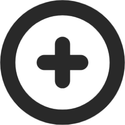 sign plus circle icon