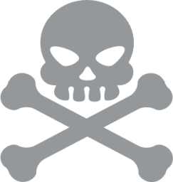 skull and crossbones emoji