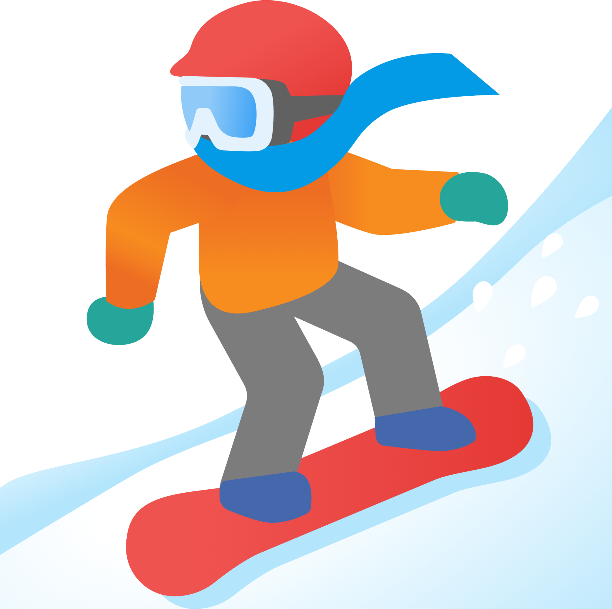 snowboarder: dark skin tone emoji