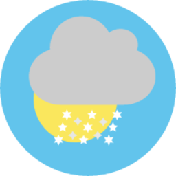 snow sun icon