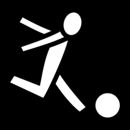 soccer kick icon