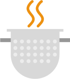 strainer noodles pasta icon