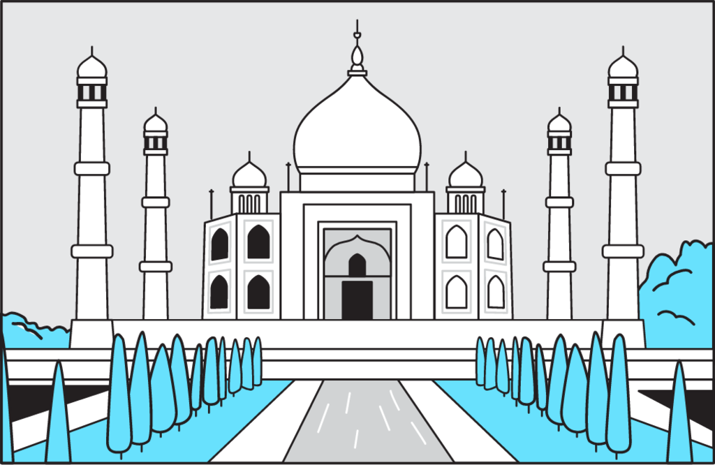 Taj Mahal illustration