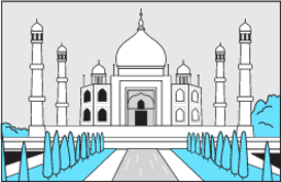 Taj Mahal illustration