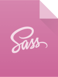 text x sass icon