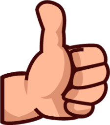 thumbsup (plain) emoji