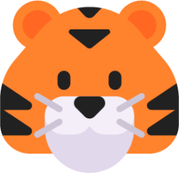 tiger face emoji