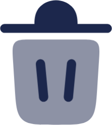 Trash Bin Minimalistic icon