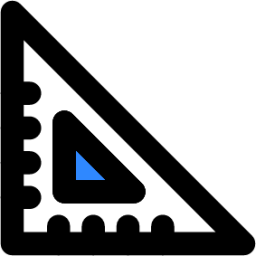 triangle ruler icon