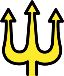 trident emblem emoji