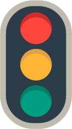 vertical traffic light emoji