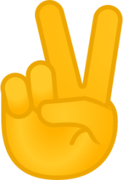 victory hand emoji