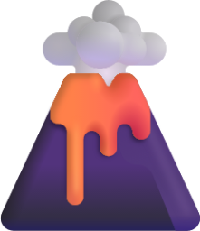 volcano emoji