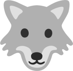 wolf face emoji