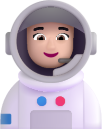 woman astronaut light emoji