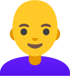 woman: bald emoji