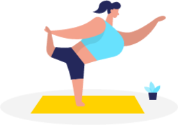 Yoga position illustration