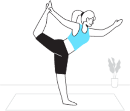 Yoga position illustration