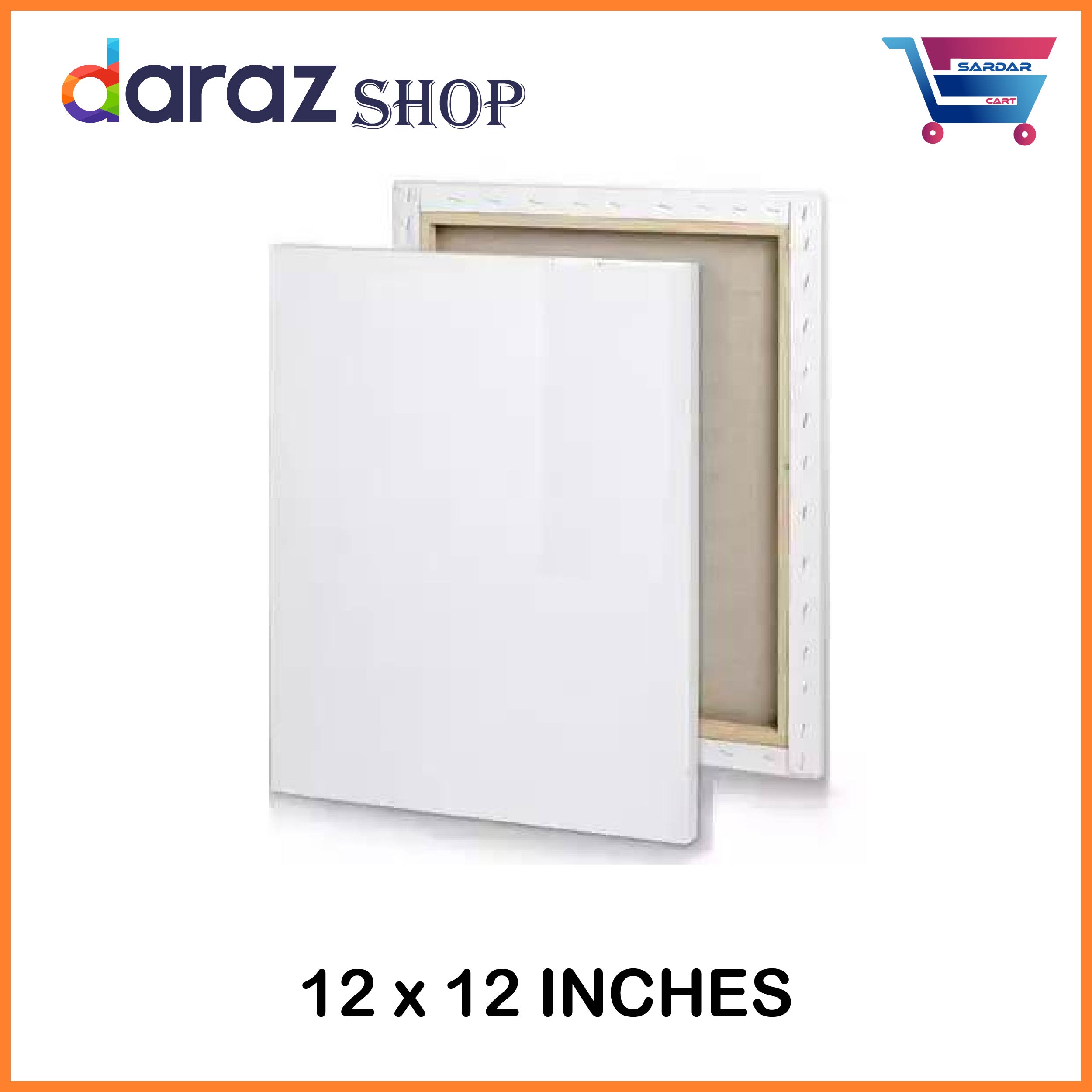 Canvas Board 12 X 12 For Painting - White Wooden Canvas Board