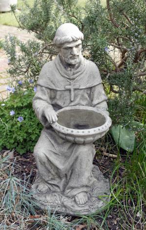 Photo of Saint Francis of Assisi Stone Birdbath 52 cm