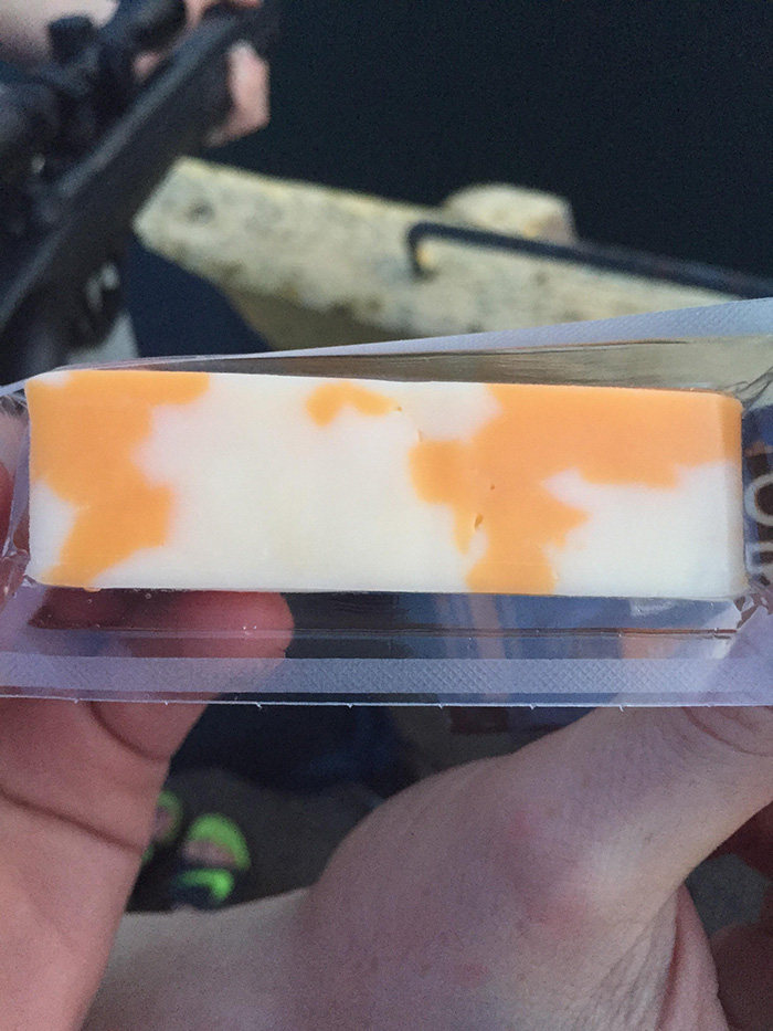 This Block Of Cheese Has A Very, Very Crude Map Of The World On It